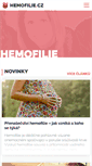 Mobile Screenshot of hemofilie.cz